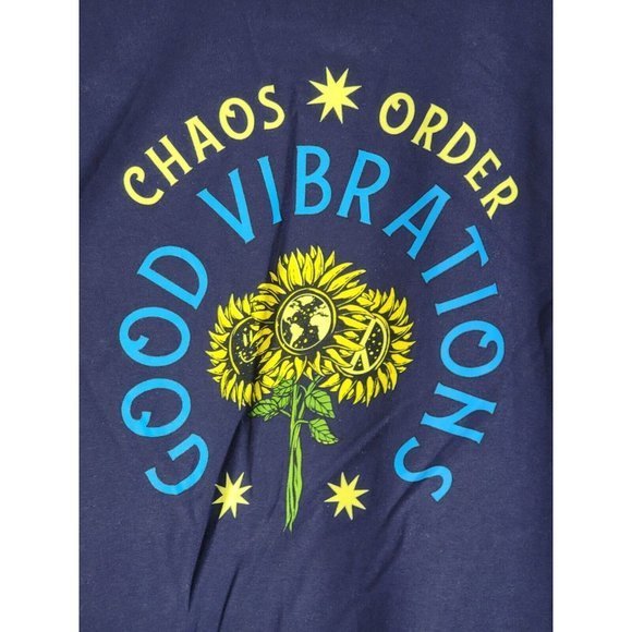 Skin Bones Chaos and Order Good Vibrations Long Sleeve Shirt Large NEW L - Picture 3 of 7
